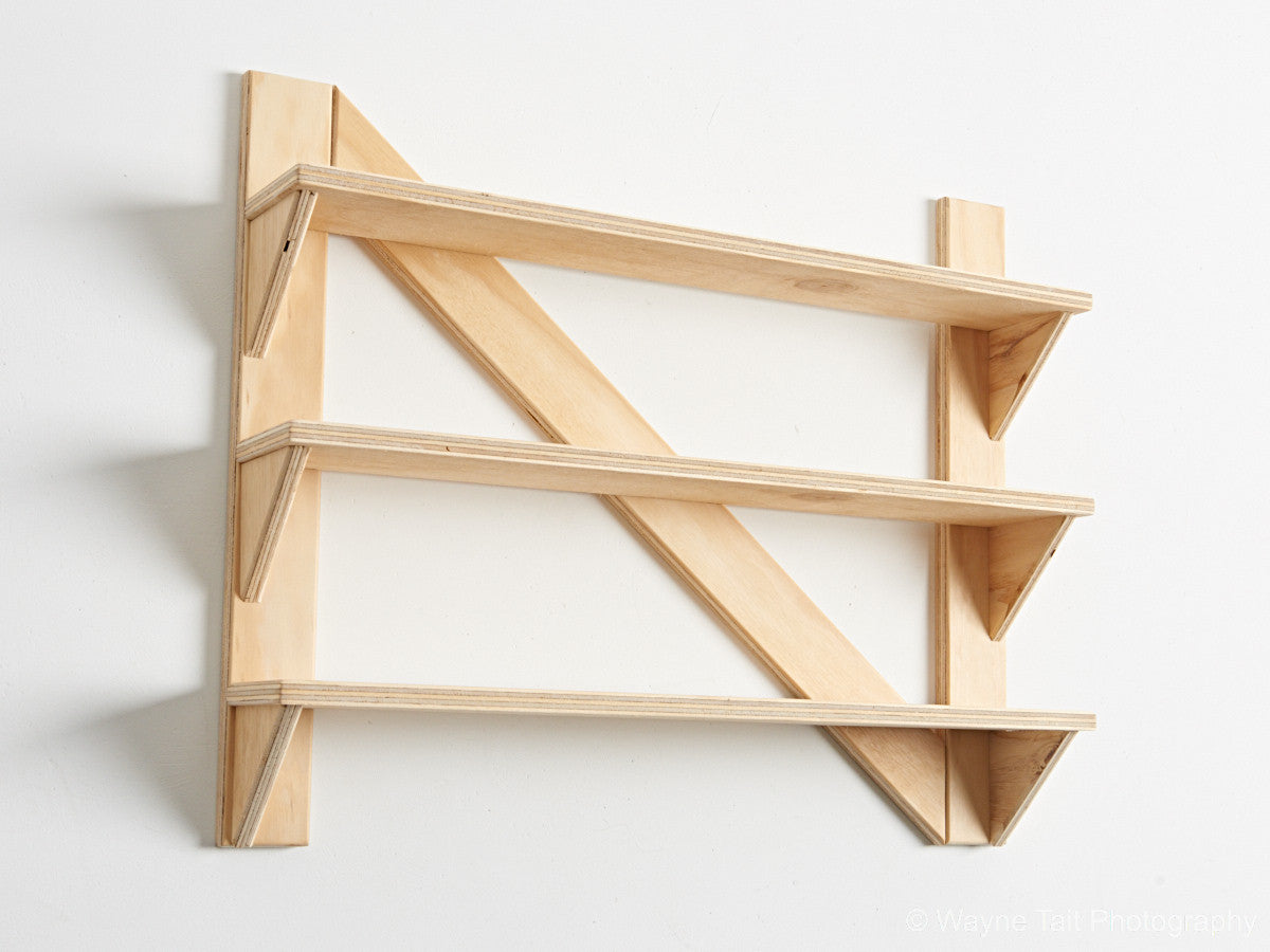 plywood kitchen shelves